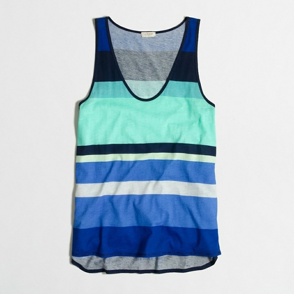 J. Crew Tops - J. Crew Tank Size Small Striped Layered Top